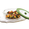 Borosil Glass Dish With Lid | 1 Piece | 1000ml | Transparent