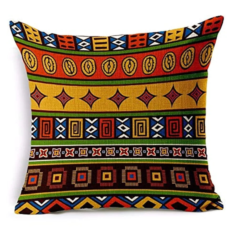 AEROHAVEN™ Set of 5 Decorative Hand Made Jute Throw/Pillow Cushion Covers - 
