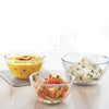 Borosil Select Serving & Mixing Bowl | Set of 3 (500ml + 900ml + 1.3L) | Borosilicate Glass Bowl for Kitchen & Dinning