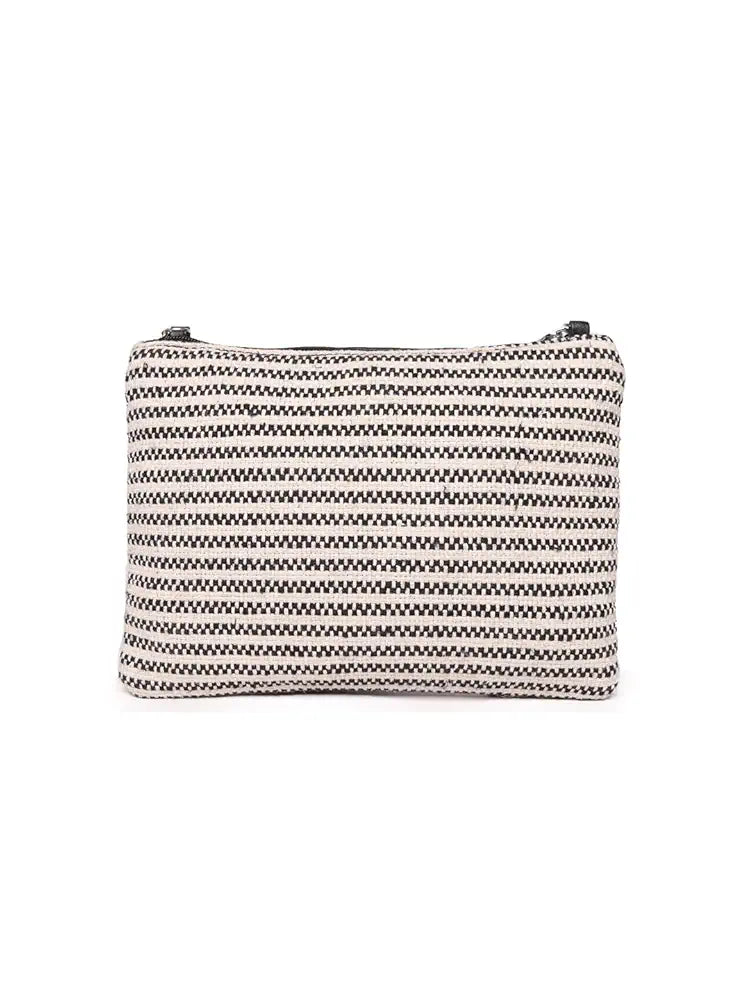 ASTRID Handmade Macrame Flap Over Sling Bag For Girls And Women