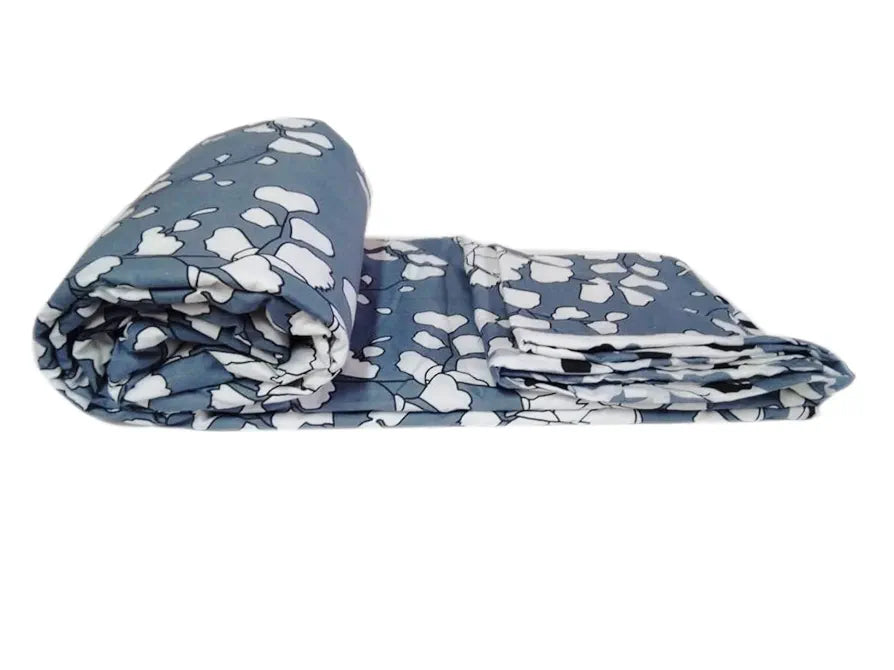 Trance Home Linen Pure Cotton Reversible Dohar Double Bed Size | Ac Blanket Comforter | Soft Light-Weight Bed Blanket 