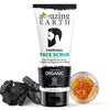 Amazing Earth Activated Charcoal Face Scrub for Men - 100 gms