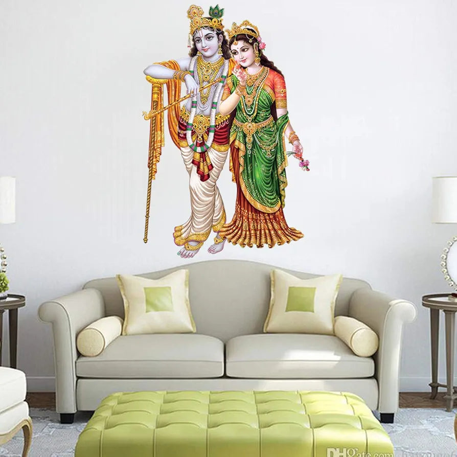 Rangoli White Glossy Vinyl Wall Sticker Premium Self-Adhesive Waterproof Decorative Wall Decal for Bedroom, Living Room, Office & Home Decoration Easy to Apply. Parent-7, Design-4