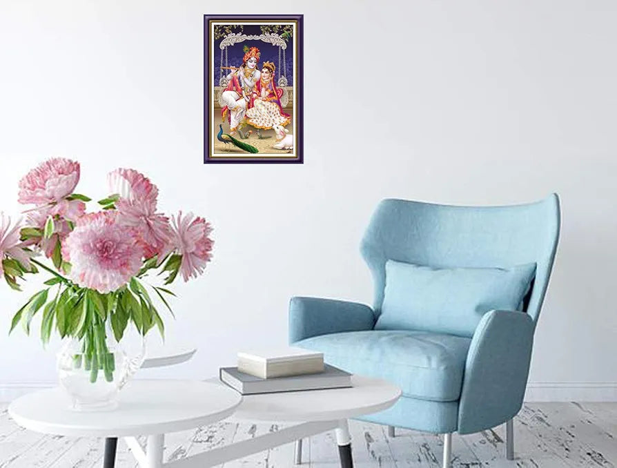 Rangoli MDF Wall Stick Decorative Panel 12x18 Wall Art for Home, Living Room, Bedroom, Office & Decoration. P-1, Design-4