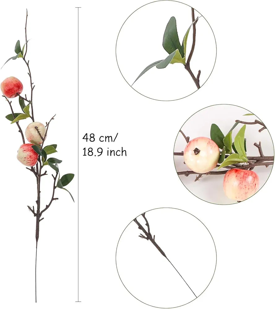 VRB DecTM Pack of 3 Artificial Hibiscus Glabra Fake Plant Flowers for Home, Room,Office | Flowers for Vases | Decoration Items for Room  