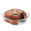 Borosil Round Glass Baking Dish | 1.5 Litres | Microwave Safe & Oven Safe | Transparent | 1 Piece of Round Baking Dish