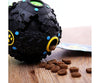 Pet Needs Durable Interactive Dog Treat Dispenser Squeaky Giggle Quack Ball for Dogs and Puppies | Chewing and Training | Black | Small