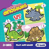 Frank Dinosaurs A Set of 3 Jigsaw Puzzle for Kids Above Educational for Focus and Memory - 10217