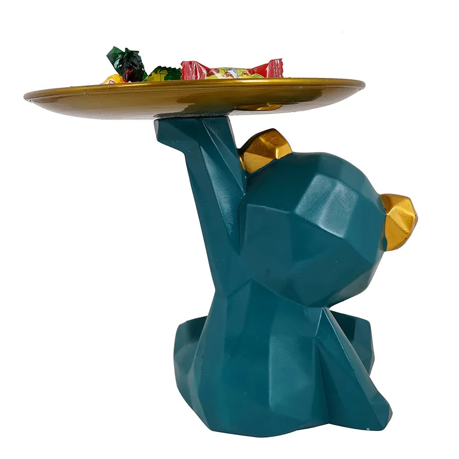 ZART Cool Dog Showpiece Platter Dog Showpiece for Home Decor Showpiece | Kitchen Decorative Item 