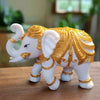 Alila Gold Coated Elephant Showpiece Elephant Decorative Items for Home 4 inch Vastu Idols