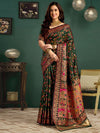 Sangria Woven Design Printed Saree With Blouse