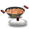 Hawkins Futura Hard Anodised Deep-Fry Pan 3.75 L, 30 cm, 4.06 mm with SS Lid