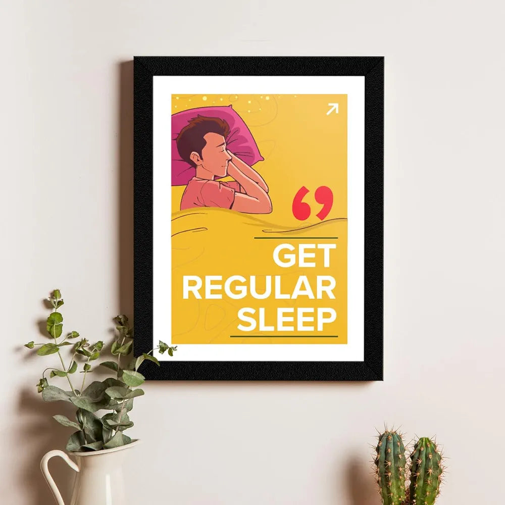 ArtX Paper Big Health Quotes Wall Frame Art Painting, Multicolor, Inspirational, 10X13 inches each, 20 X 26 inches combined, Set of 4