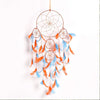 Dream Catcher Traditional Indian Dreamcatcher Wall Art Orange-Blue 5Ring