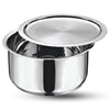 Vinod Stainless Steel 304 Grade Tope | Patila | Topiya With Lid - Diameter 20 Cm | Capacity 3 Litres