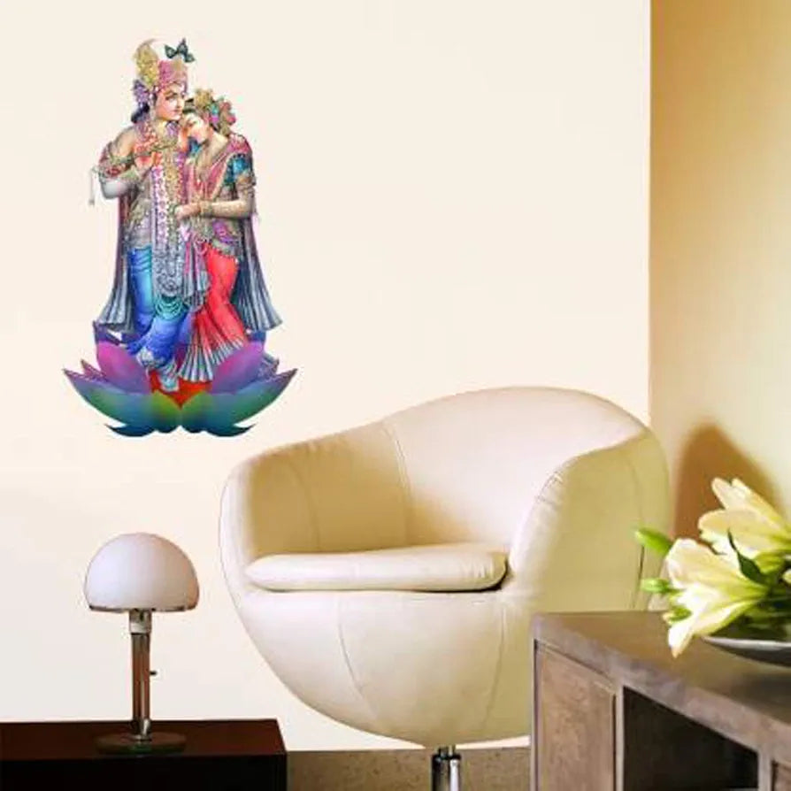 Rangoli White Glossy Vinyl Wall Sticker Premium Self-Adhesive Waterproof Decorative Wall Decal for Bedroom, Living Room, Office & Home Decoration Easy to Apply. Parent-13, Design-3