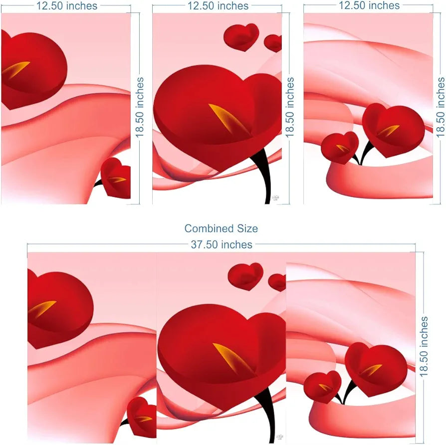 Rangoli MDF 3 Pcs Wall Poster 12x18 Inch Decorative Wall Art for Home, Office, Living Room. P-4, Design-6