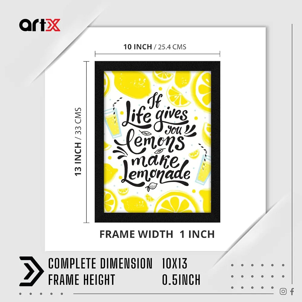 ArtX Paper Motivational Quotes Wall Frame Art Painting, Multicolor, Motivational, 10.0 X 13.0 inches, Set of 1 