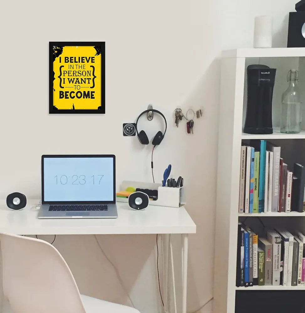 ArtX Paper Motivational Quotes Wall Frame Art Painting, Multicolor, Motivational, 10.0 X 13.0 inches, Set of 1 