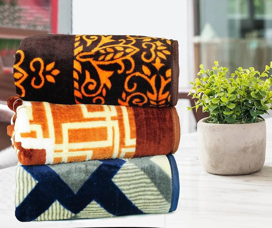 Premium Super Soft Cloudy Printed Mink Single Bed Blanket for All Season, Ultrasoft & Cozy Single Ply Blanket | |152 x 228 Cm | TC - 280