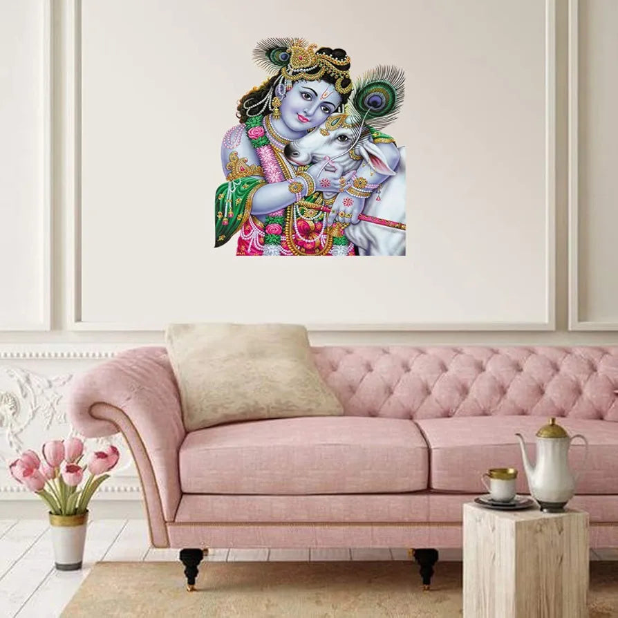 Rangoli White Glossy Vinyl Wall Sticker Premium Self-Adhesive Waterproof Decorative Wall Decal for Bedroom, Living Room, Office & Home Decoration Easy to Apply. Parent-5, Design-25