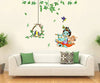 Rawpockets Religious God Krishna with Birds nest Self Adhesive Wall Sticker -Vinyl
