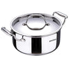 Bergner Argent Triply Stainless Steel 22 Cm Casserole With Stainless Steel Lid | 4.1 Litres