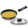 Hawkins Futura 22 cm Frying Pan Hard Anodised Fry Pan with Stainless Steel Lid