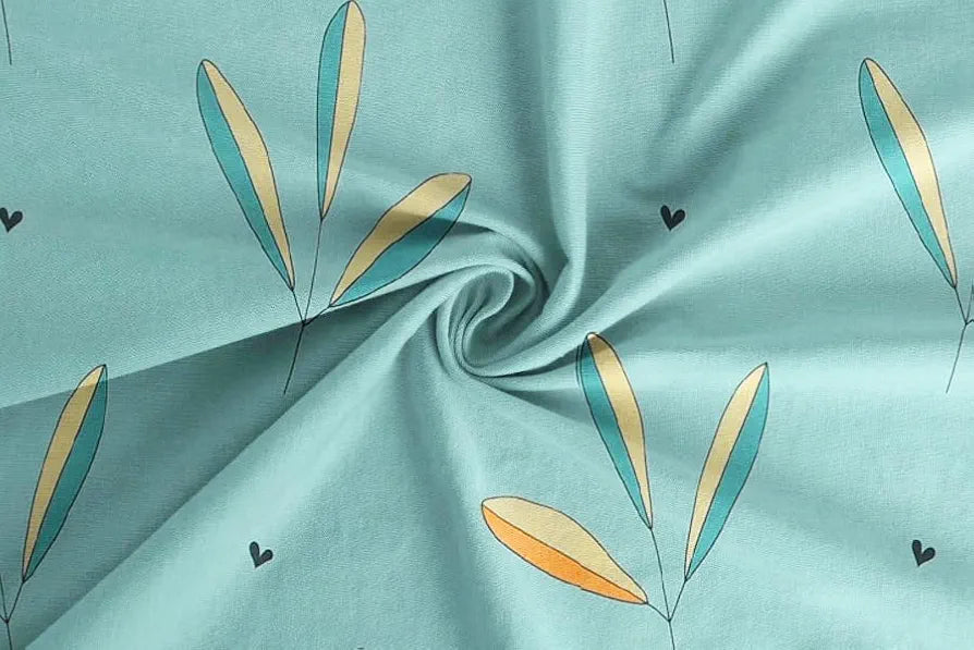 HOMEKART Microfiber 160 TC Flat Single Bedsheets for Summer Breathable | Wrinklefree  with 1 Pillow Covers 