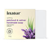 Inatur Patchouli and Vetiver Handmade Soap Uplifting and Refreshing - 125 gms