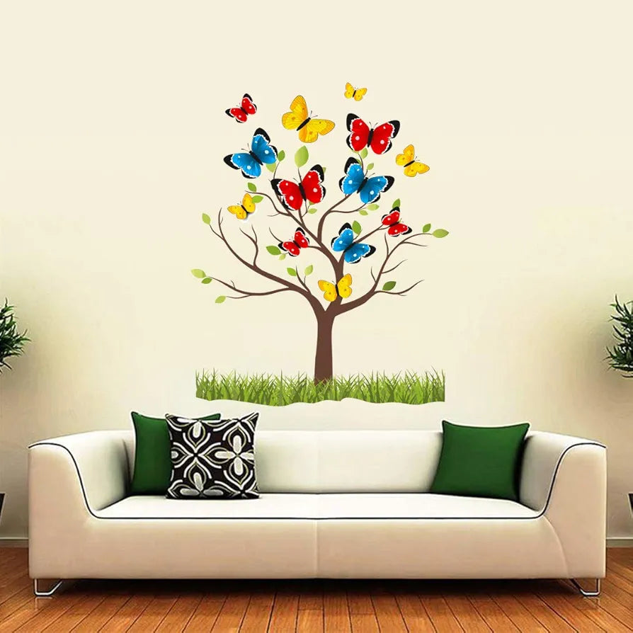 Rangoli White Glossy Vinyl Wall Sticker Premium Self-Adhesive Waterproof Decorative Wall Decal for Bedroom, Living Room, Office & Home Decoration Easy to Apply. Parent-14, Design-11