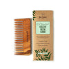 Nat Habit Kacchi Neem Wooden Shampoo Comb - Soaked in 17 Herbs, Neem & Sesame Oil | Wide Tooth- Small Size