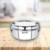 Homestic SS Food Pack Lunch Box | 400ml | 1pc | Steel Separator Plate | Locking Clip