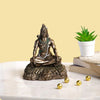 CraftVatika Handmade Shiva Murti Statue Idols Sculpture for Car Dashboard Resin