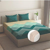 Wakefit Bedsheet for King Size Bedsheet King Size Bed Cotton 2 Pillow Covers Elastic Fitted Sheet Michele