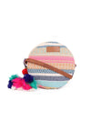 Astrid Handmade Macrame Flap Over Sling Bag For Girls And Women Colour peach