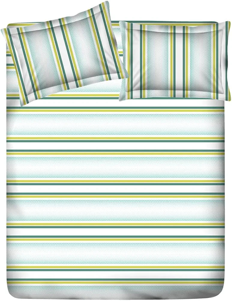 Layers Duracount Bedsheet Set for All Seasons - Lightweight, Moisture Absorbent, Machine Washable & Easy to Care - Gift for Housewarming & More - 225 CVC - King Size 