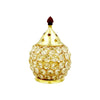 Shubhkart Nitya Brass Crystal Akhand Jyot Matki Diya Small Size Table Deepak Oil Lamp 274 Gm