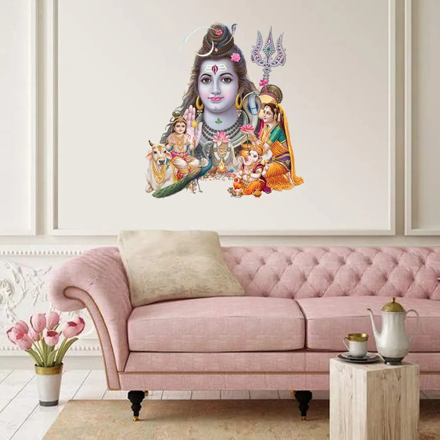 Rangoli White Glossy Vinyl Wall Sticker Premium Self-Adhesive Waterproof Decorative Wall Decal for Bedroom, Living Room, Office & Home Decoration Easy to Apply. Parent-6, Design-12