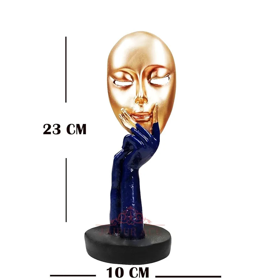 Jaipur ACE Lady Face Statue Sculptures Showpieces Creative Abstract Design Art Figurine for Home Living Room Decorative Display 