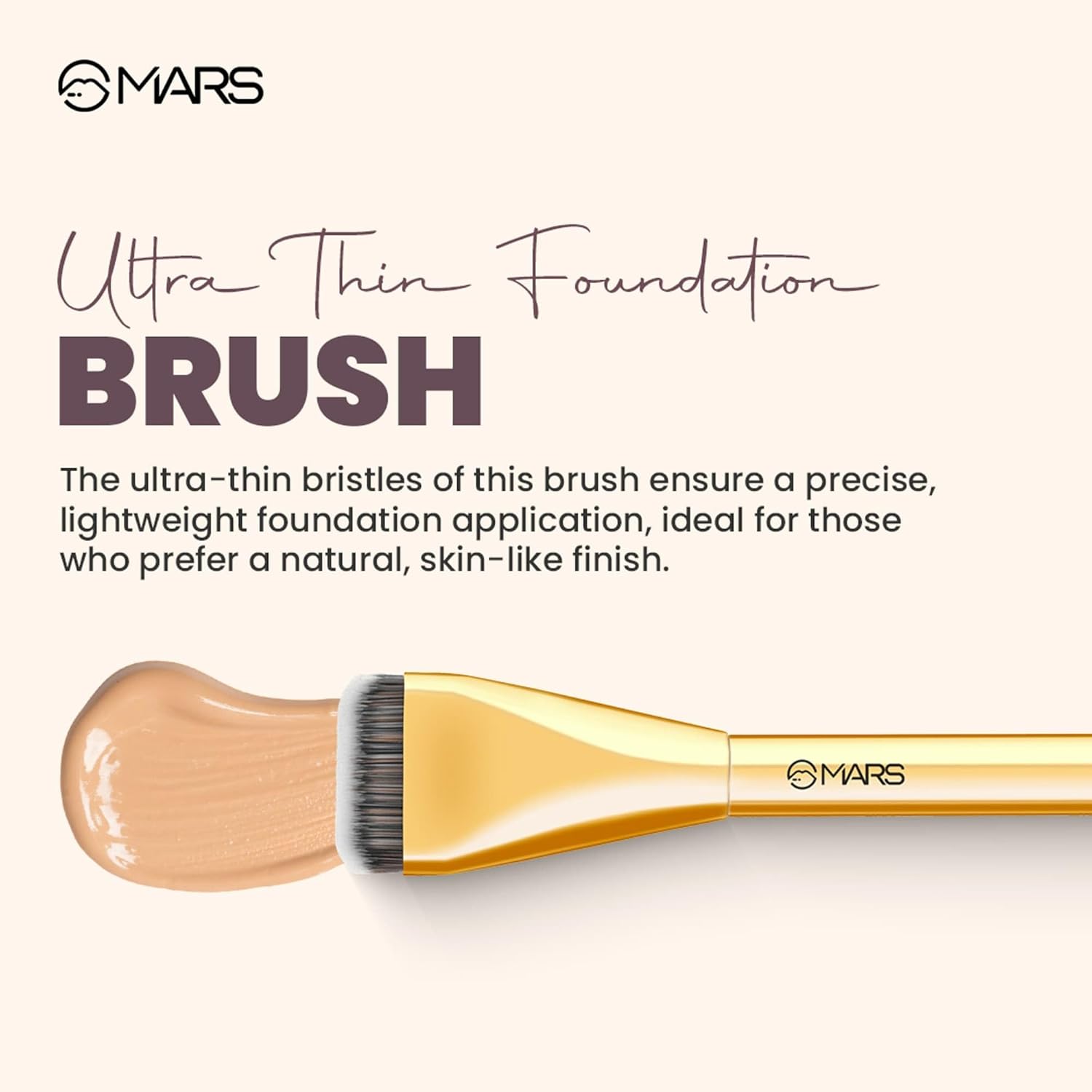 Mars Artist's Arsenal Ultra Thin Foundation Makeup Brush For Blending ...