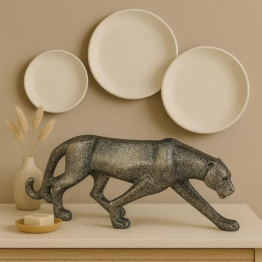 Xtore Beautiful Leopard Statue for Home Decor 