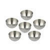 Arttdinox Designer Stainless Steel Katori Set of 6 | Multipurpose Vati and Bowl | Dinnerware & Tableware | Zenith Series