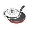 Crystal Platinum Series Non-Stick Fry Pan with Steel Lid - 598 gms