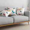 Urban Space Decorative Cotton Cushion Cover Set of 3 Cushion Covers for Sofa, Bedroom Butterfly Multicolor