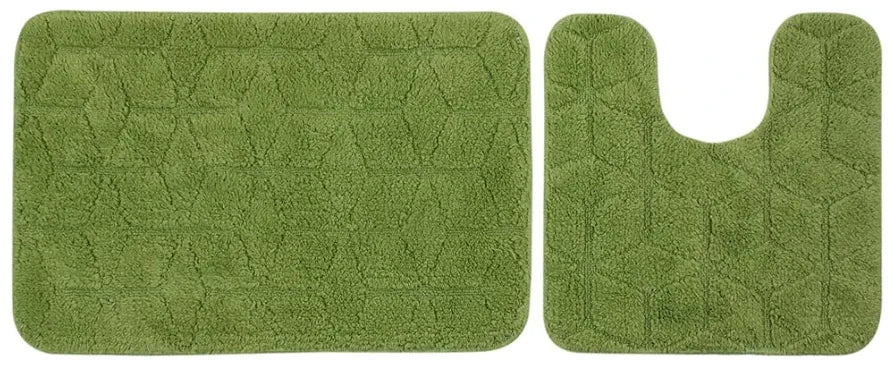 Saral Home Solid Antiskid Bathmat Set 