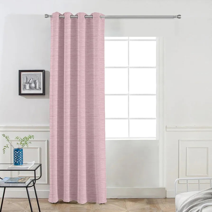 Divine Casa 7 Feet Blackout Door Curtain – Premium Room Darkening, Thermal Insulation & Noise Reduction | Opaque Polyester 1 Piece Curtain for Living Room & Bedroom