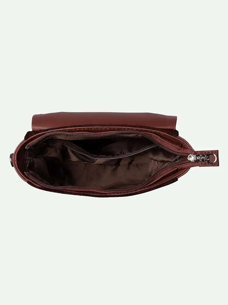 ZOUK Statement Sling Bag With Handle For Women's Girls Ladies