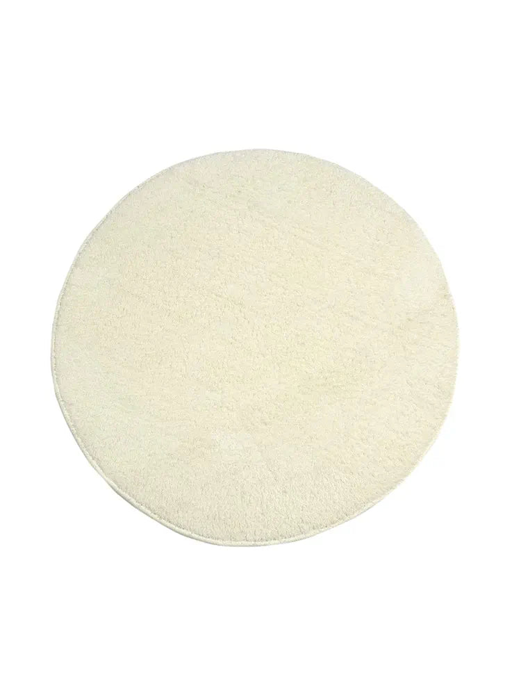 Saral Home Neo Shaggy Yarn Anti-Skid Round Mats 