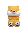 Pet Needs Natural Cute Latex Rubber Squeaky Small Breed Dog Puppy Toy | Durable, Fetch & Sound Interaction Toy | Cute Teddy Bear